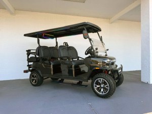 Black Teko Trophy Plus Limo Golf Cart
